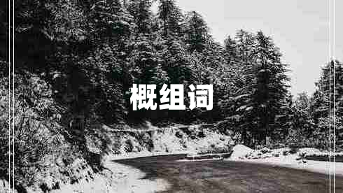 概組詞