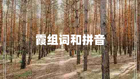 霞組詞和拼音