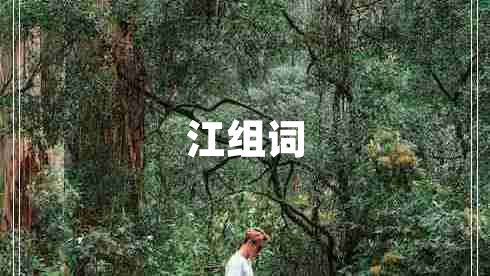 江組詞