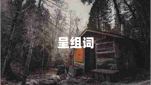 呈組詞