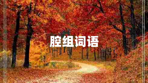 腔組詞語