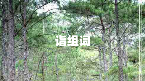 詣組詞