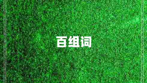 百組詞