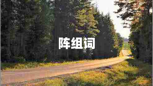 陣組詞