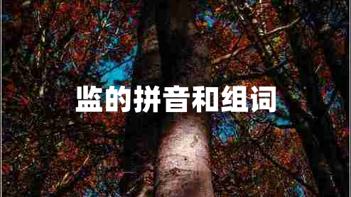 監的拼音和組詞