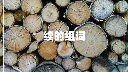 續的組詞