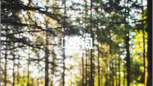 瞭組詞