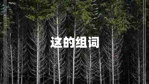 這的組詞