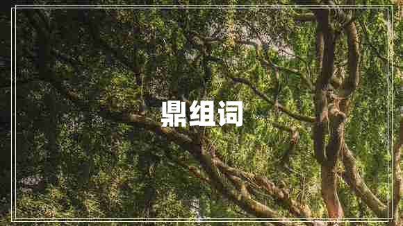 鼎組詞
