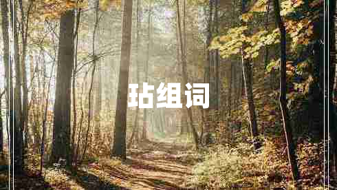 玷組詞