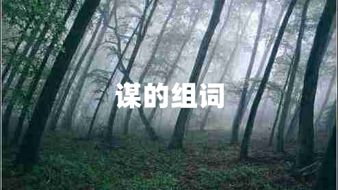 謀的組詞