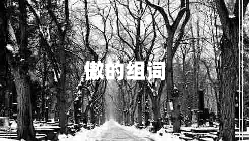 傲的組詞