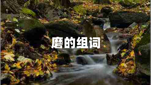 磨的組詞