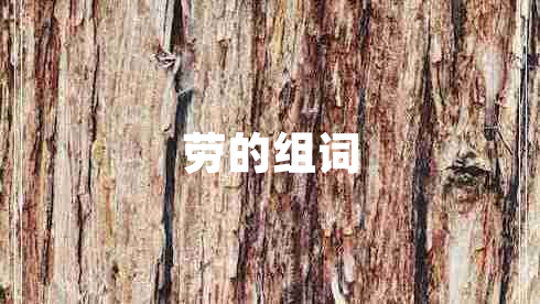 勞的組詞