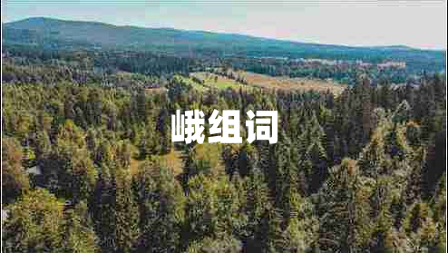 峨組詞