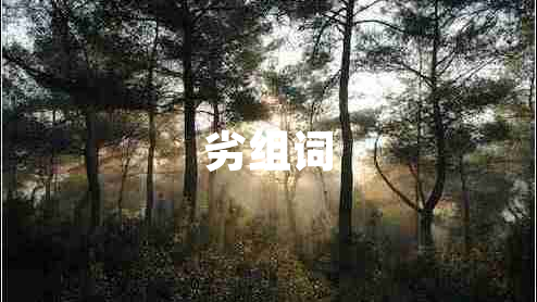 劣組詞