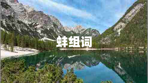 蚌組詞