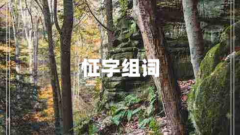 怔字組詞