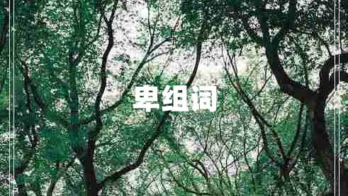卑組詞