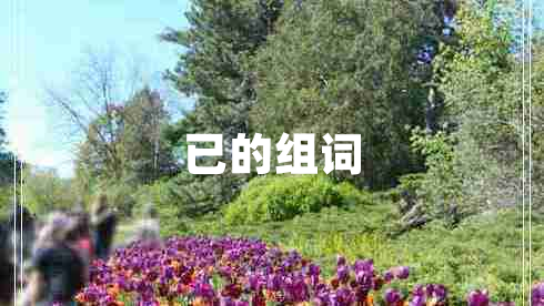 已的組詞