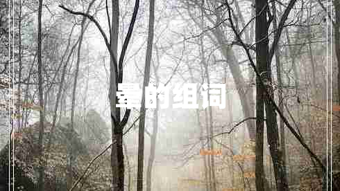 暈的組詞