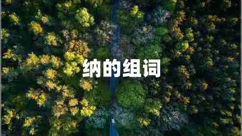 納的組詞