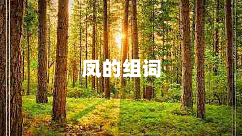 鳳的組詞
