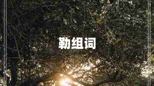 勒組詞