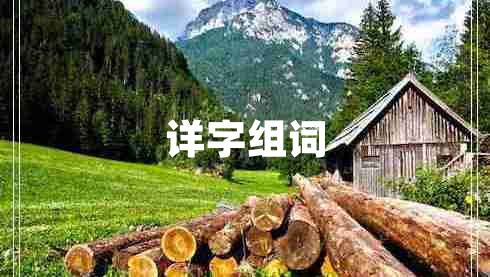詳字組詞