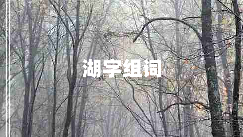 湖字組詞