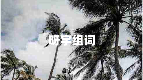 呀字組詞