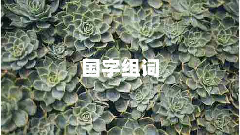 國字組詞