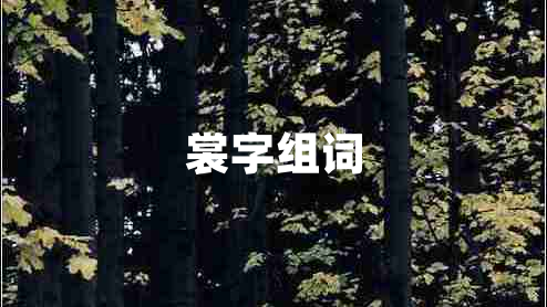 裳字組詞