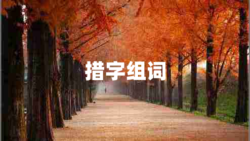 措字組詞