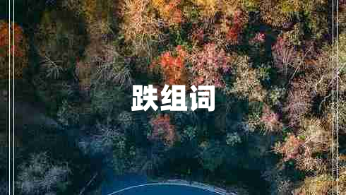 跌組詞