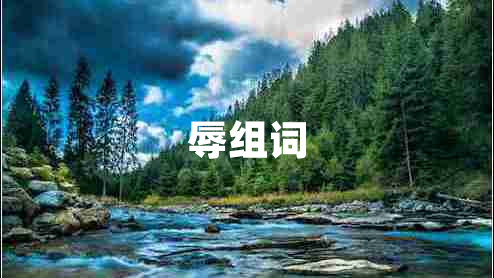 辱組詞