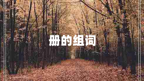 冊的組詞