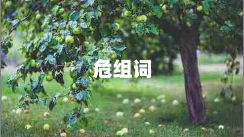 危組詞