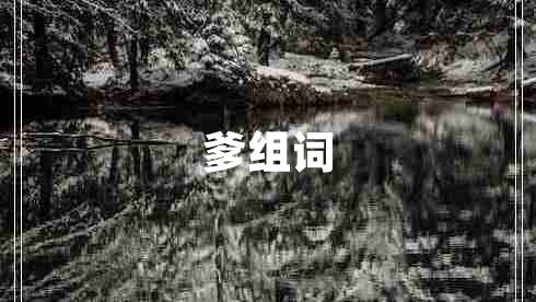 爹組詞