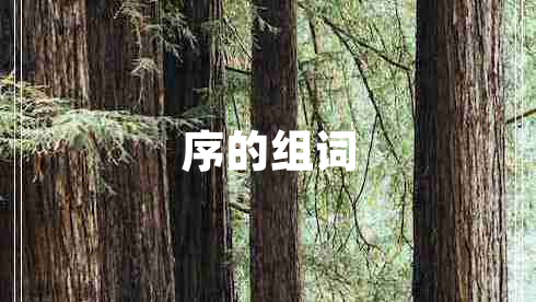 序的組詞