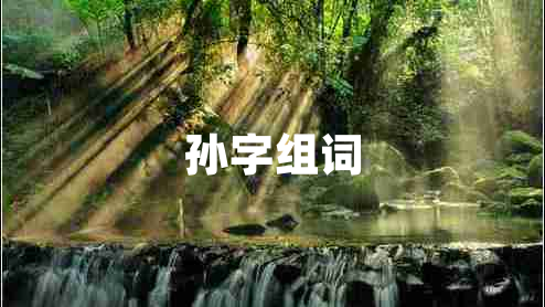 孫字組詞