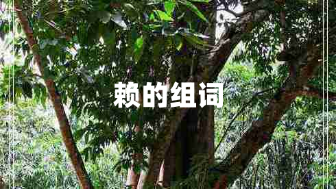 賴(lài)的組詞