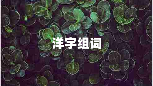 洋字組詞