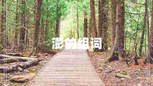 澎的組詞