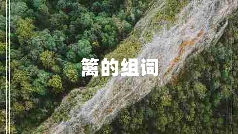 籬的組詞