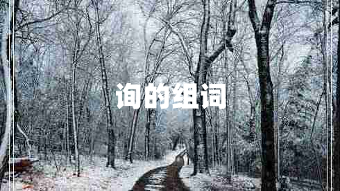 詢(xún)的組詞