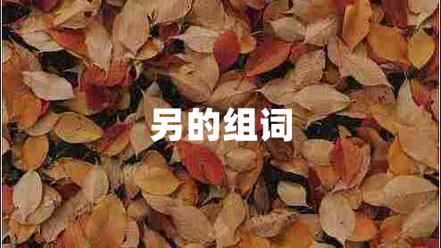 另的組詞