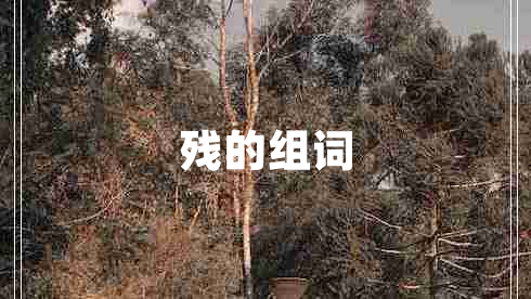殘的組詞