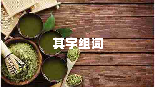 其字組詞