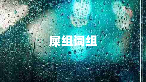 屎組詞組
